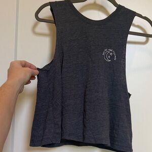 Women's Sleeveless Gray Top